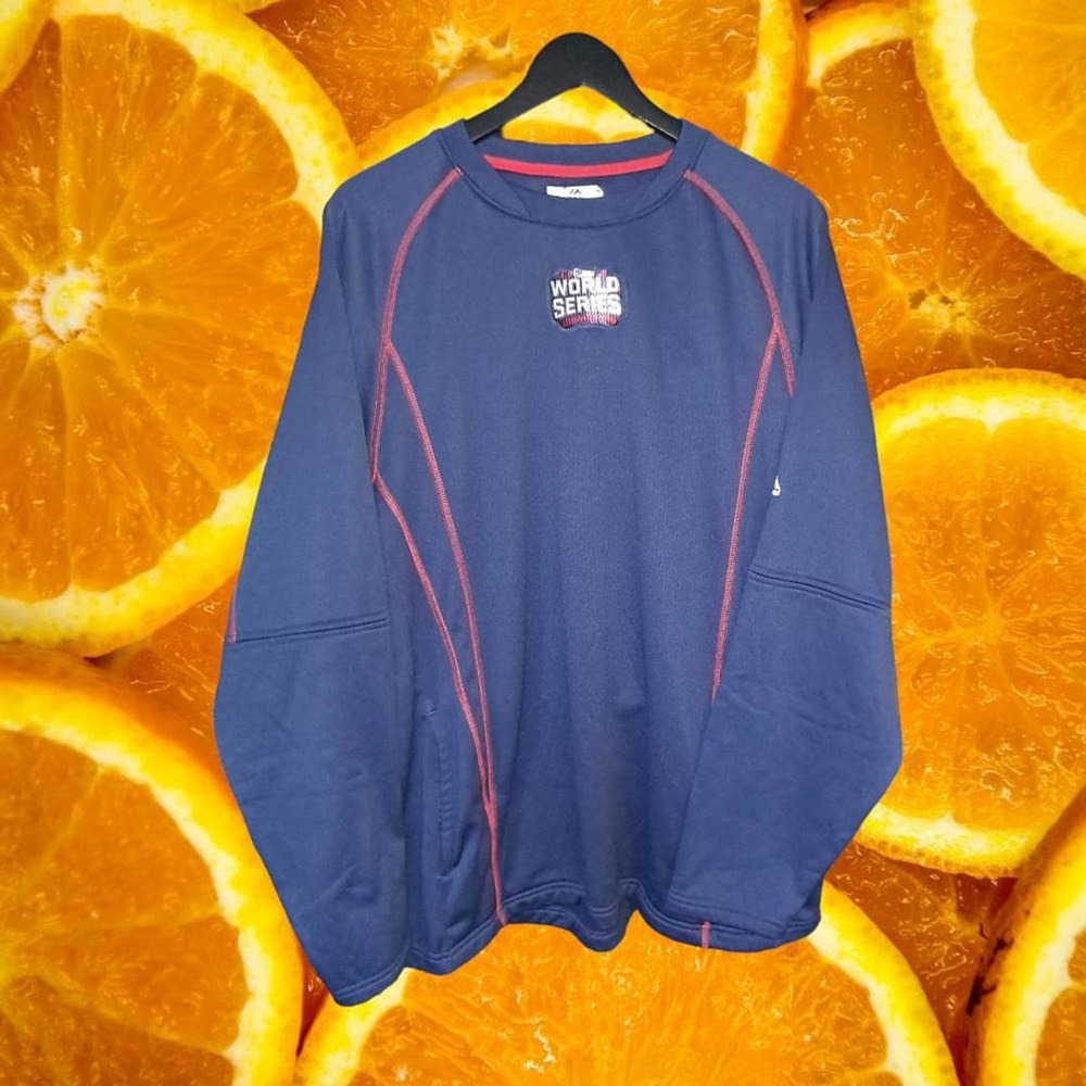 Majestic World Series 2016 Baseball Sweatshirt Size L